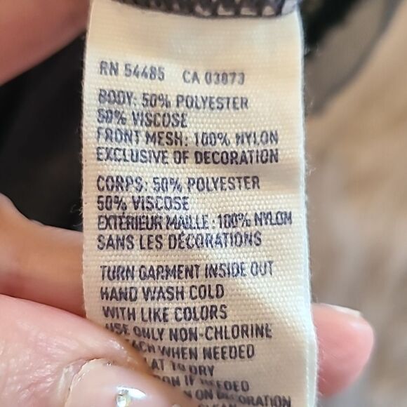 American eagle outfitters womens gray sequin polyester tank top size small - Picture 4 of 5